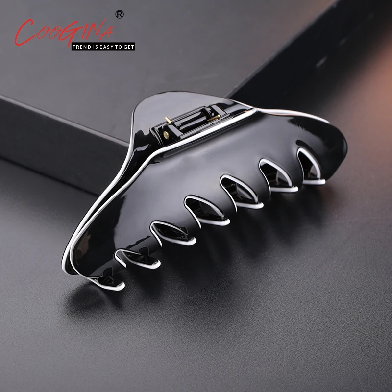Coogina 2018 New Korean Popular Simple Large Hair Claws Bath Clip