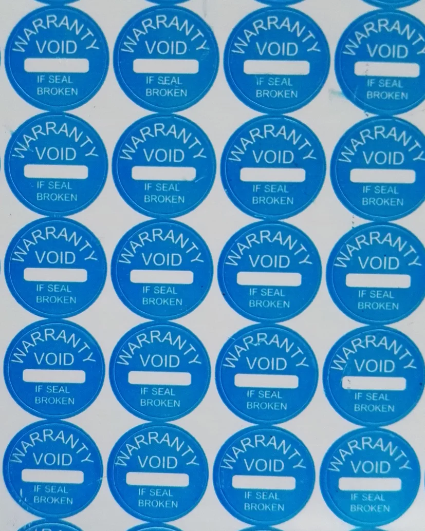 

300PCS 10mm diameter Guarantee seal label sticker invalid if damaged, destructive fragile paper seal