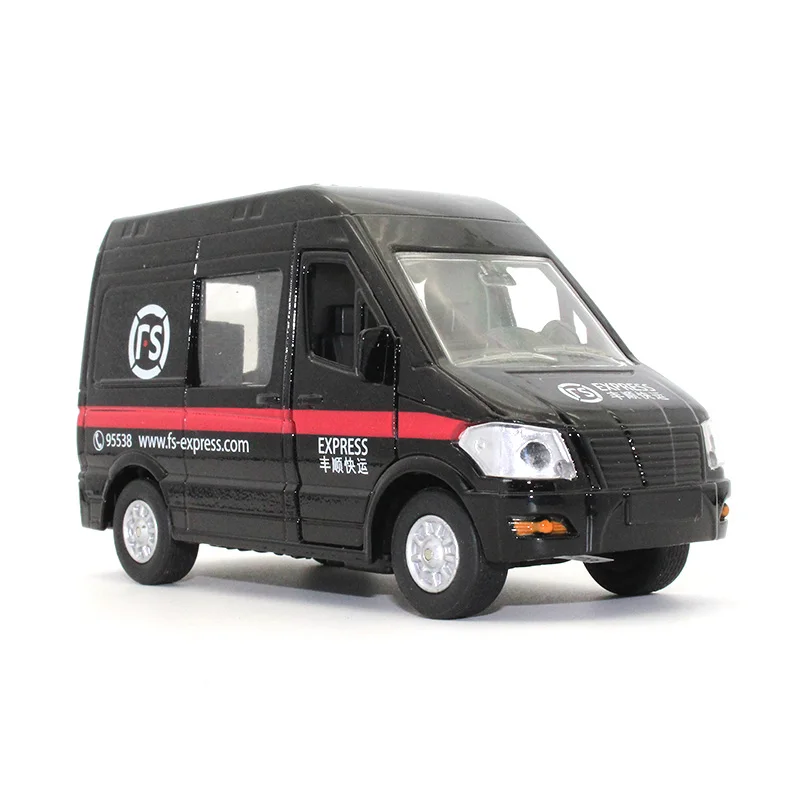 

1:32 Diecast Alloy car model FS Express car Sound and light pull back function kids toys Give your child the best gift