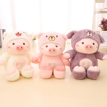 

Kawaii Pig Stuffed Plush Doll Cosplay Cat&Bear&Dog Toy Baby Soft Animal Pig Pillow Children Girl Birthday Christmas Gift