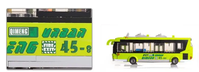 E Model Compatible with Lego E1121 418pcs Buses Models Building Kits Blocks Toys Hobby Hobbies For Boys Girls E Model Compatible with Lego E1121 418pcs Buses Models Building Kits Blocks Toys Hobby Hobbies For Boys Girls
