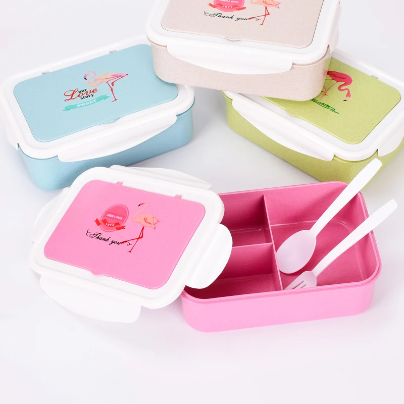 

Lunch Box for Kids Bento Box Japanese Style Food Container 3 Girds Lunchbox Loncheras Escolares Infantiles Lancheira Termica
