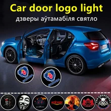 2 шт. для SCANIA логотип светодиод машина дверь Добро пожаловать светильник логотип проектор для Scania синий Гриффин логотип