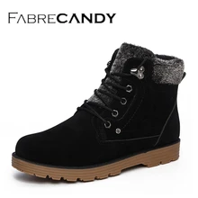 FABRECANDY Hot Newest Keep Warm Men Winter Boots High Quality Leather Wear Resisting Casual Shoes Working