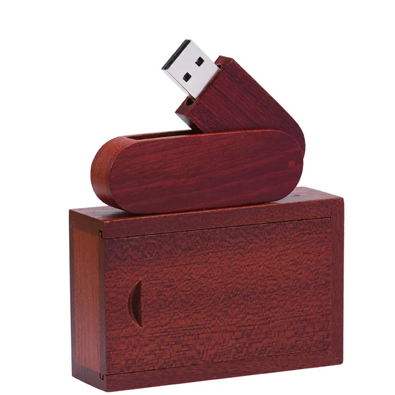 JASTER деревянный usb-накопитель для внешнего хранения данных 2,0 ручка привод 4 ГБ 8 ГБ 16 ГБ 32 ГБ 64 ГБ USB флэш-накопитель USB+ коробка Флешка(более 10 шт бесплатный логотип - Цвет: Redwood usb box