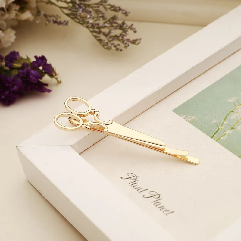 Creative-Scissors-Shape-Women-Lady-Girls-Hair-Clip-Delicate-Hair-Pin-Hair-Barrette-Hair-Accessories-Decorations 3