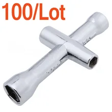 100 шт. маленькие крестовые гаечные ключи, инструменты для обслуживания, шестигранные рукава для RC автомобиля 4 мм 5 мм 5,5 мм 7 мм