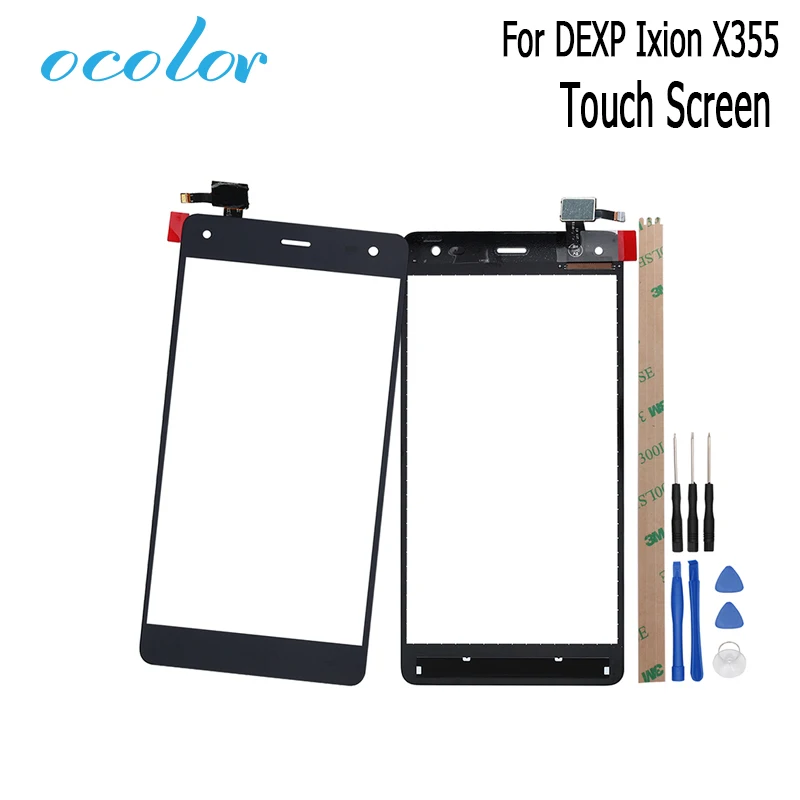 

ocolor For DEXP Ixion X355 Touch Screen Touch Panel Perfect Repair Parts 5.0" For DEXP Ixion X355 Mobile Phone +Tools +Adhesive