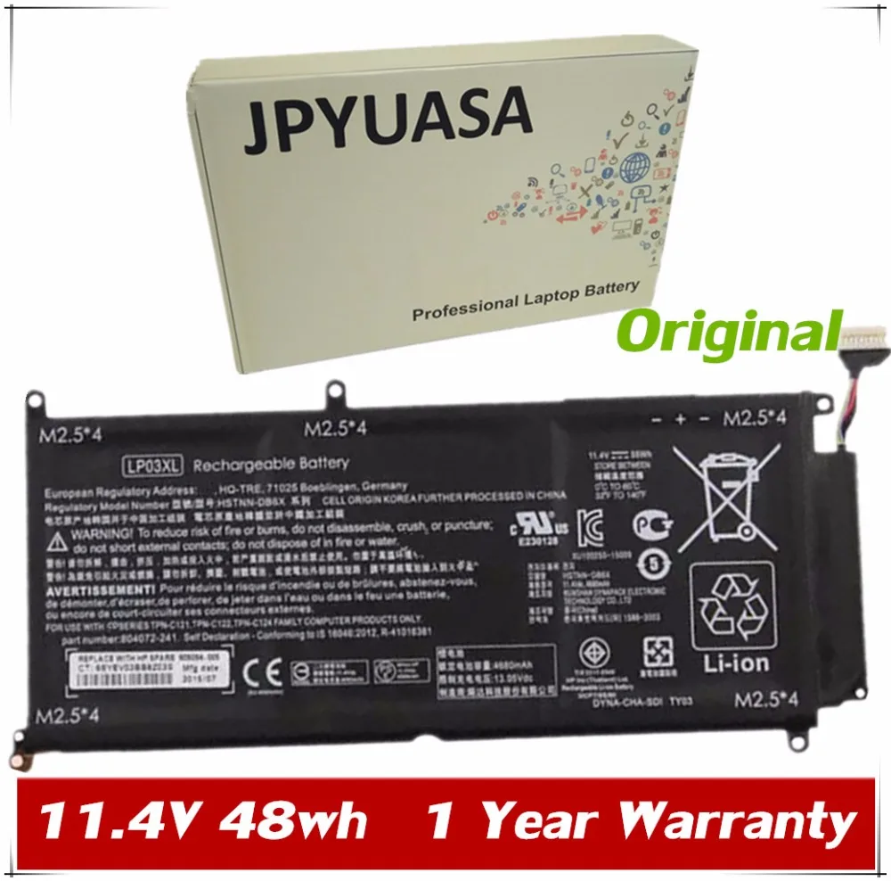 7XINbox 11 4 V 48wh LP03XL Аккумулятор для ноутбука HP Envy 15 15-ae020TX TPN-C124 TPN-C122 807417-005 807211-121 HSTNN-DB6 |