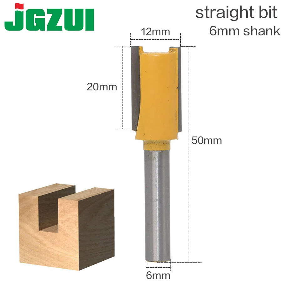 6 мм хвостовик высокое качество прямой/Дадо маршрутизатор Набор бит 12 мм диаметр древесины режущий инструмент