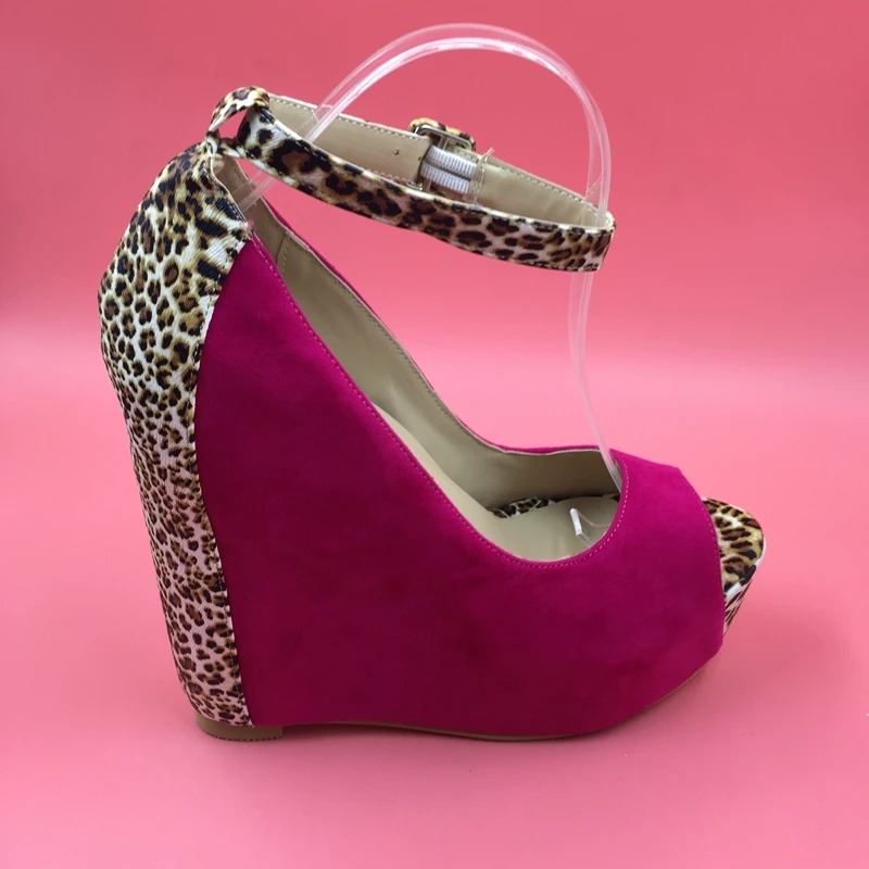 hot pink wedge shoes