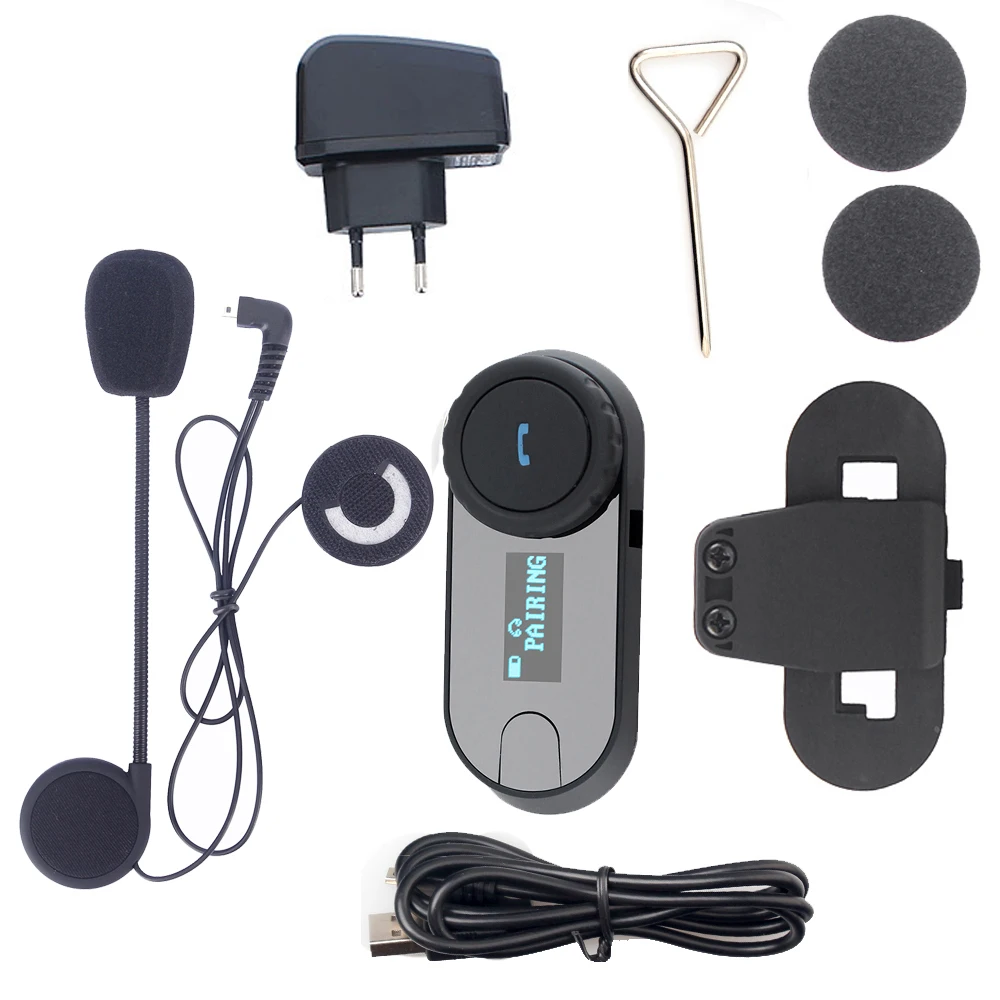 Обновленный мотоциклетный шлем домофон Bluetooth гарнитура с ЖК-экраном+ fm-радио
