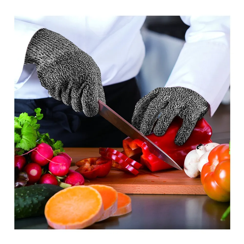 

Dowellife Cut Resistant Gloves Food Grade Level 5 Protection Working Cutting