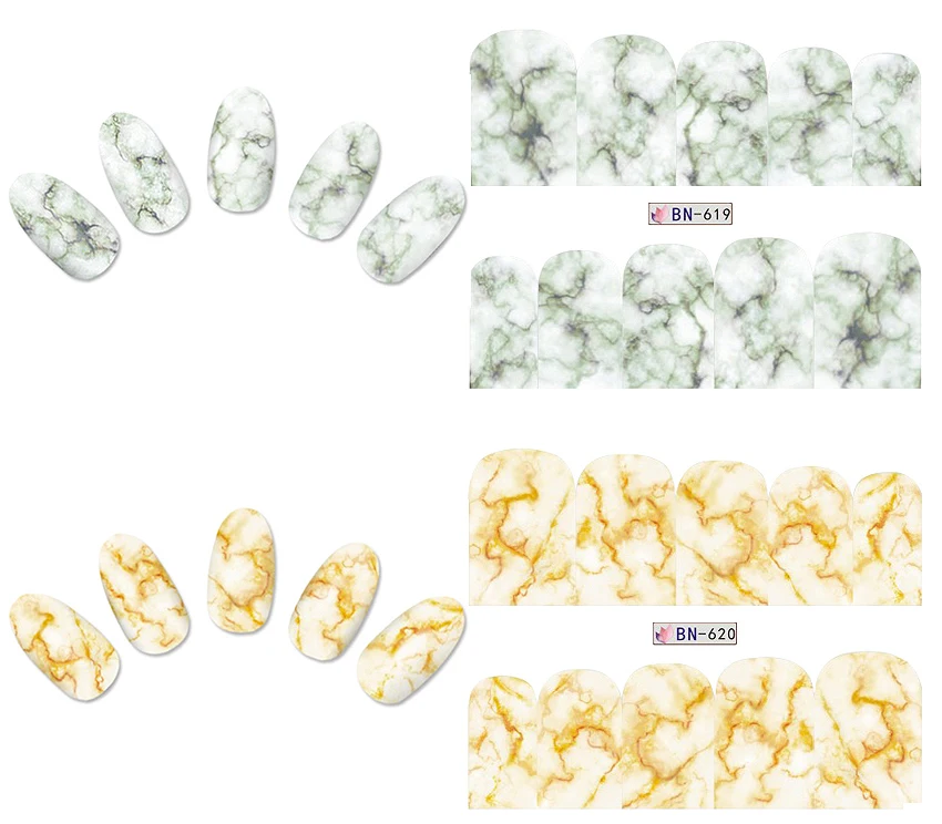 KADS мраморная серия наклейка на ногти водная переводная наклейка для нейл-арта наклейка s DIY Мода обертывания красота украшения аксессуары для ногтей