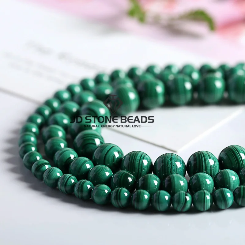 Natural Malachite Beads Dark Green Color 4 6 8 10mm Pick Size Semi-precious stones Accessories For Jewelry Making