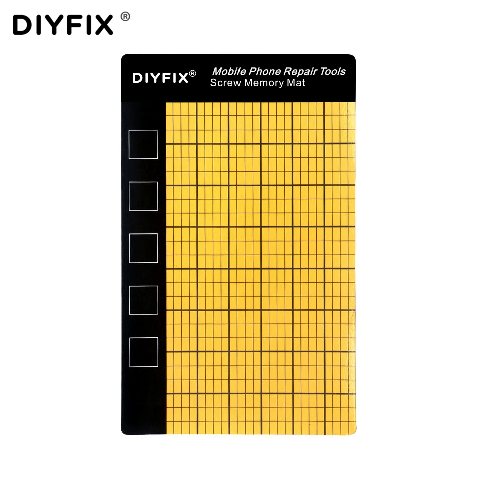 DIYFIX 1 шт. Магнитный винт коврик карта памяти рабочий коврик мобильный телефон ремонтные инструменты 145x90 мм размер ладони