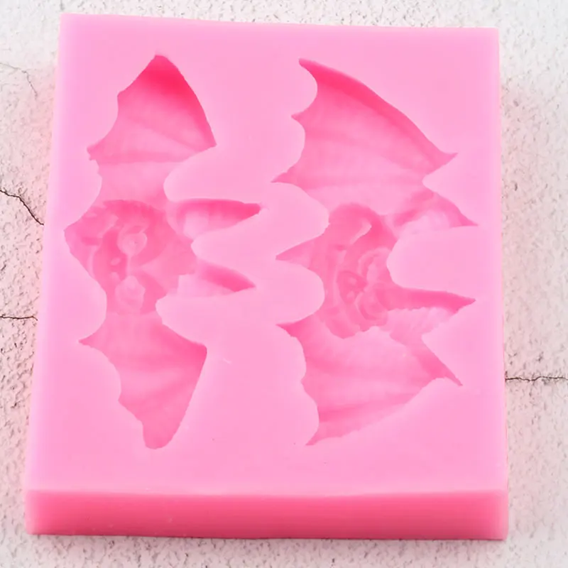 3D ремесло Хэллоуин летучие мыши силиконовые формы для пирожных сделай сам украшения помадка форма торт выпечки конфеты Fimo глина шоколадные формы для мастики