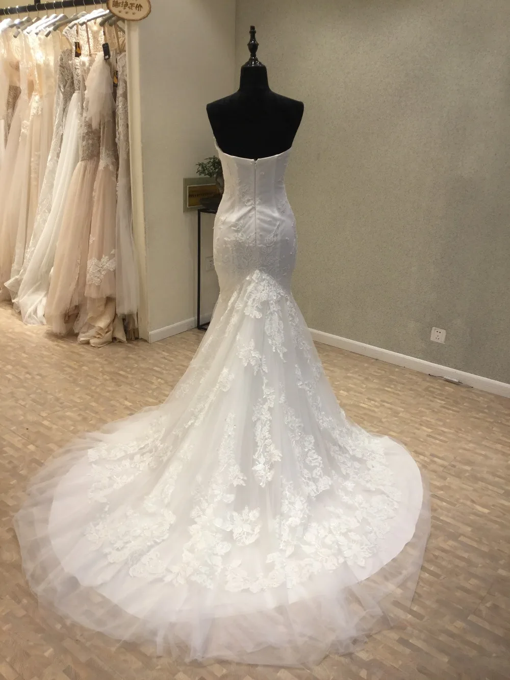 Vestido de noiva sereia Новое сексуальное Милое Свадебное платье с вырезом из тюля длинное свадебное платье casamento свадебные платья