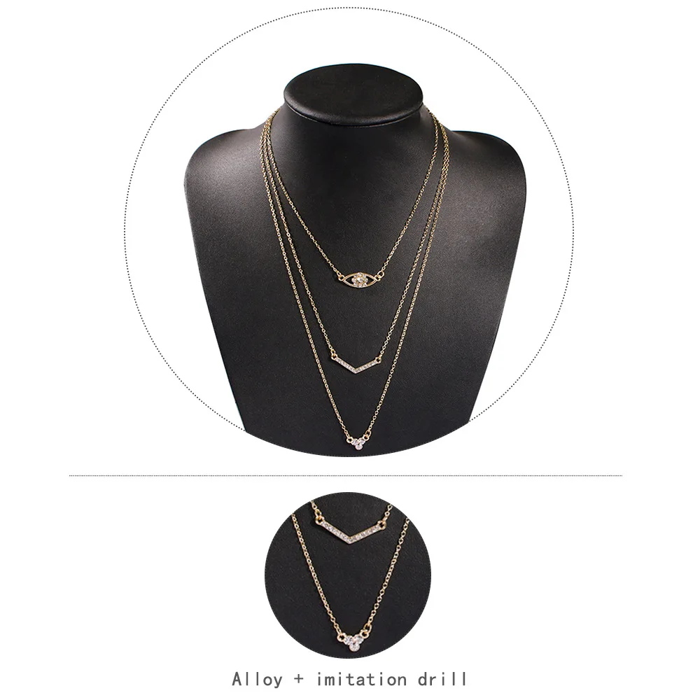 Модный стиль Boho женское колье золотая цепочка геометрическое Ожерелье Bijoux Колье женское украшение для свадебной вечеринки