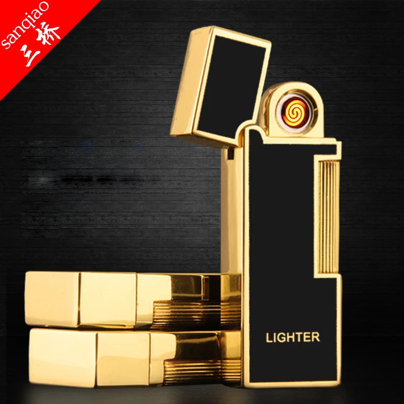 05 New Unique Creative Metal Dual sided Lighting USB Rechargeable