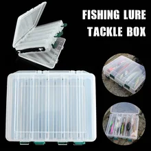 Горячее предложение 10 отсеков пластик Fly Рыбалка приманки снасти Box Двусторонняя высокая прочность прозрачный видимый с слив отверстие