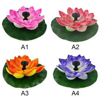 

Solar Lotus Fountain Lotus Flower Fountain Garden Fountain Pond Solar Fountain Water Pump Courtyard Landscape Colors