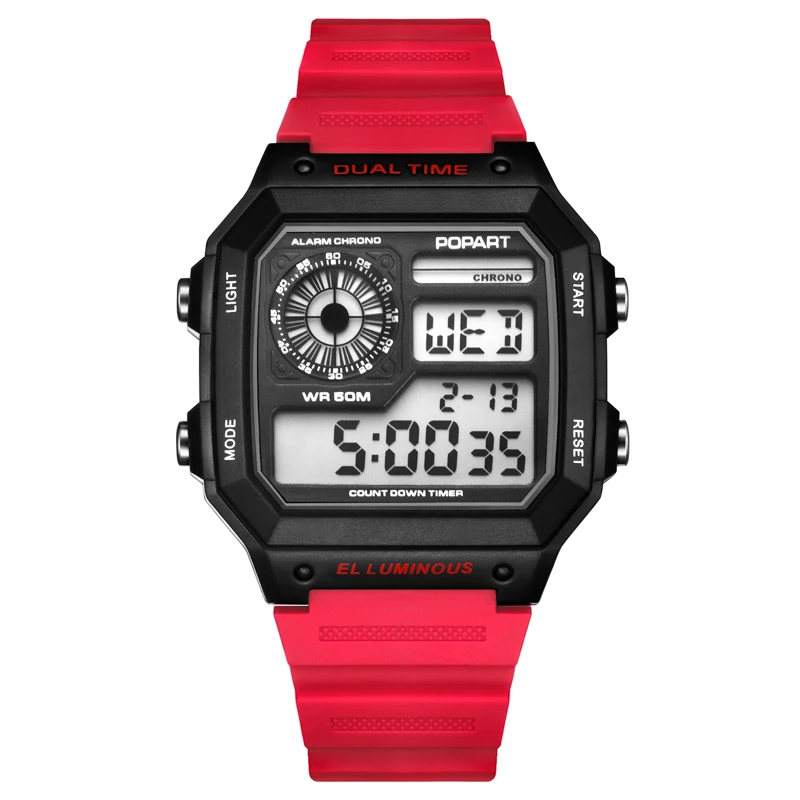 POPART LED Digital Watch Men Waterproof Sport Clock Men's Wristwatches Fashion Male Watches Mens Luxury Brand Relogio Masculino POPART LED Digital Watch Men Waterproof Sport Clock Men's Wristwatches Fashion Male Watches Mens Luxury Brand Relogio Masculino