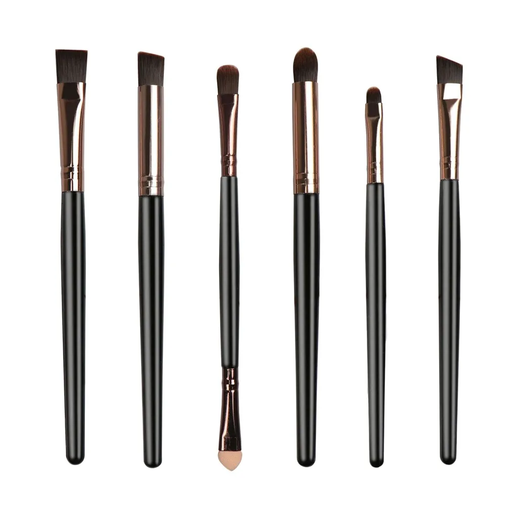 

6pcs Makeup Brushes Set Powder Foundation Eye Shadow Eyebrow Blush Cosmetics Beauty Make Up Brush 5 colors Tool Kits
