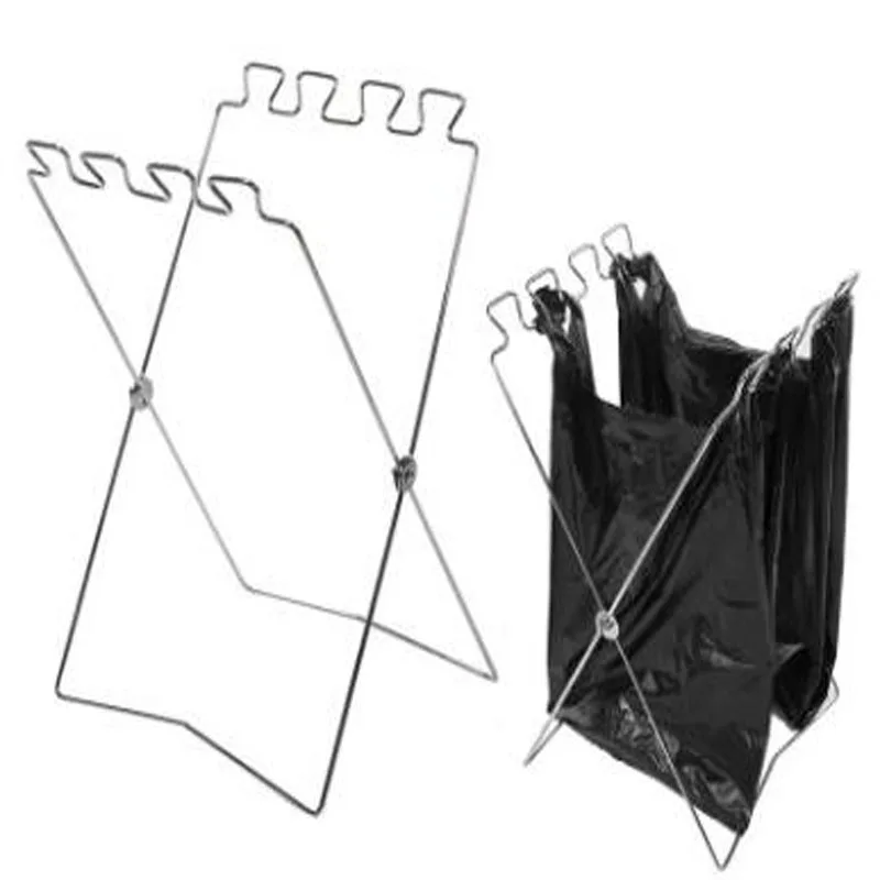 

Outdoor garbage bags, metal brackets, sundry shelves, solid hangers, foldable, portable storage support, custom logo wholesale
