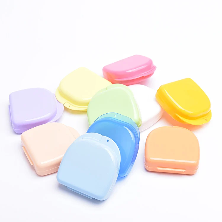 

Small teeth braces box holder molar care appliance box denture