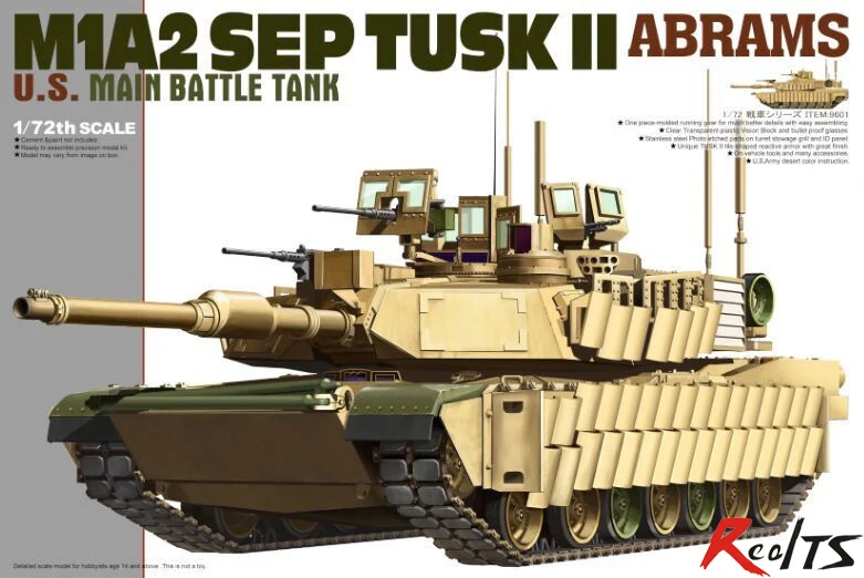 Модель Tiger 9601 1/72 US M1A2 SEP TUSK II Abrams