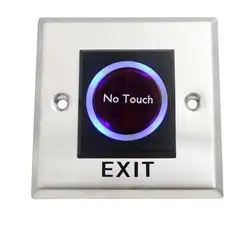 Кнопочный переключатель ReleaseTouch с светодиодный кнопкой для системы контроля доступа к двери для дома и офиса