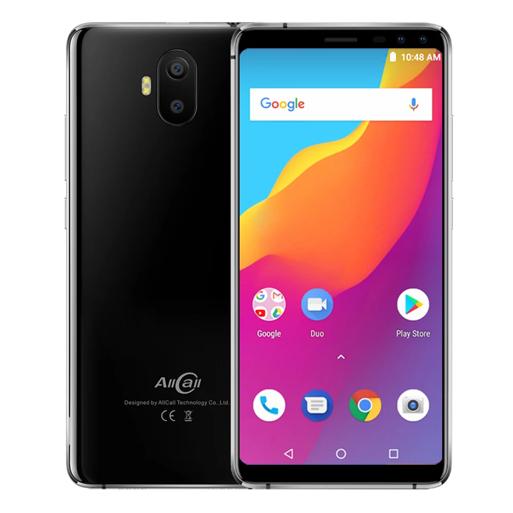 Allcall S1 3g WCDMA 5000 мАч Батарея 16 Гб 2 мобильный телефон четыре камеры Android 8 1 MTK6580A 5
