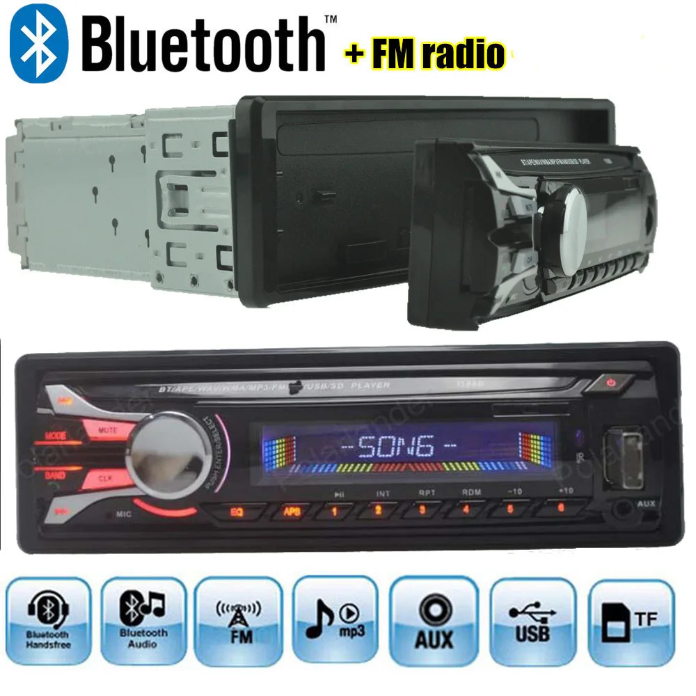 

New bluetooth in Dash Car Radio Detachable front panel Seperable front panel 1-Din Stereo FM USB/SD AUX Audio MP3 Player