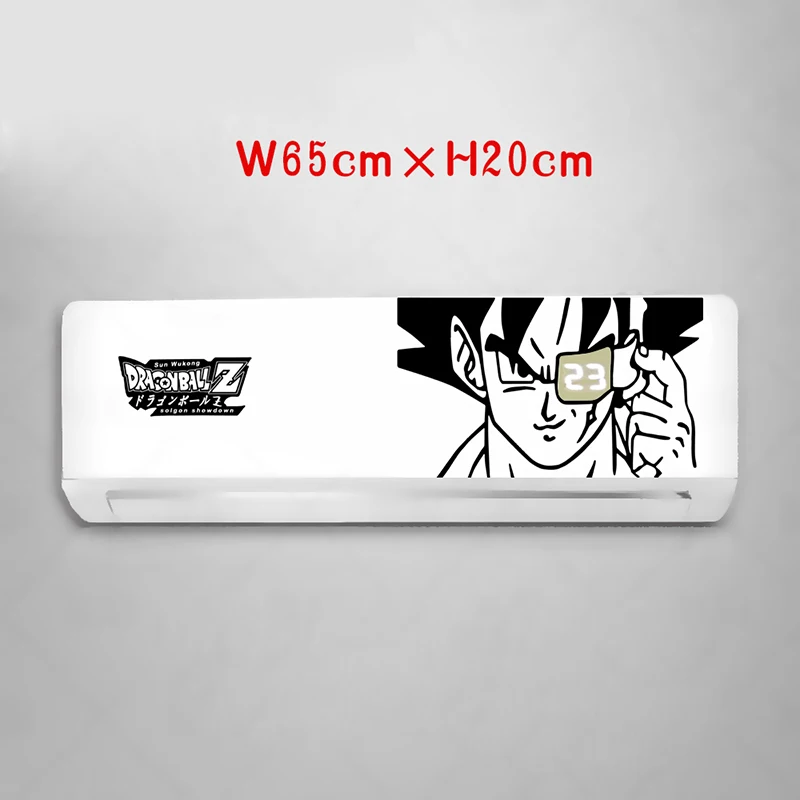 Dragon Ball Vegeta кондиционер стикер Наруто мультфильм стикер стены вешалка-наклейка украшение для спальни обои - Цвет: 9black I