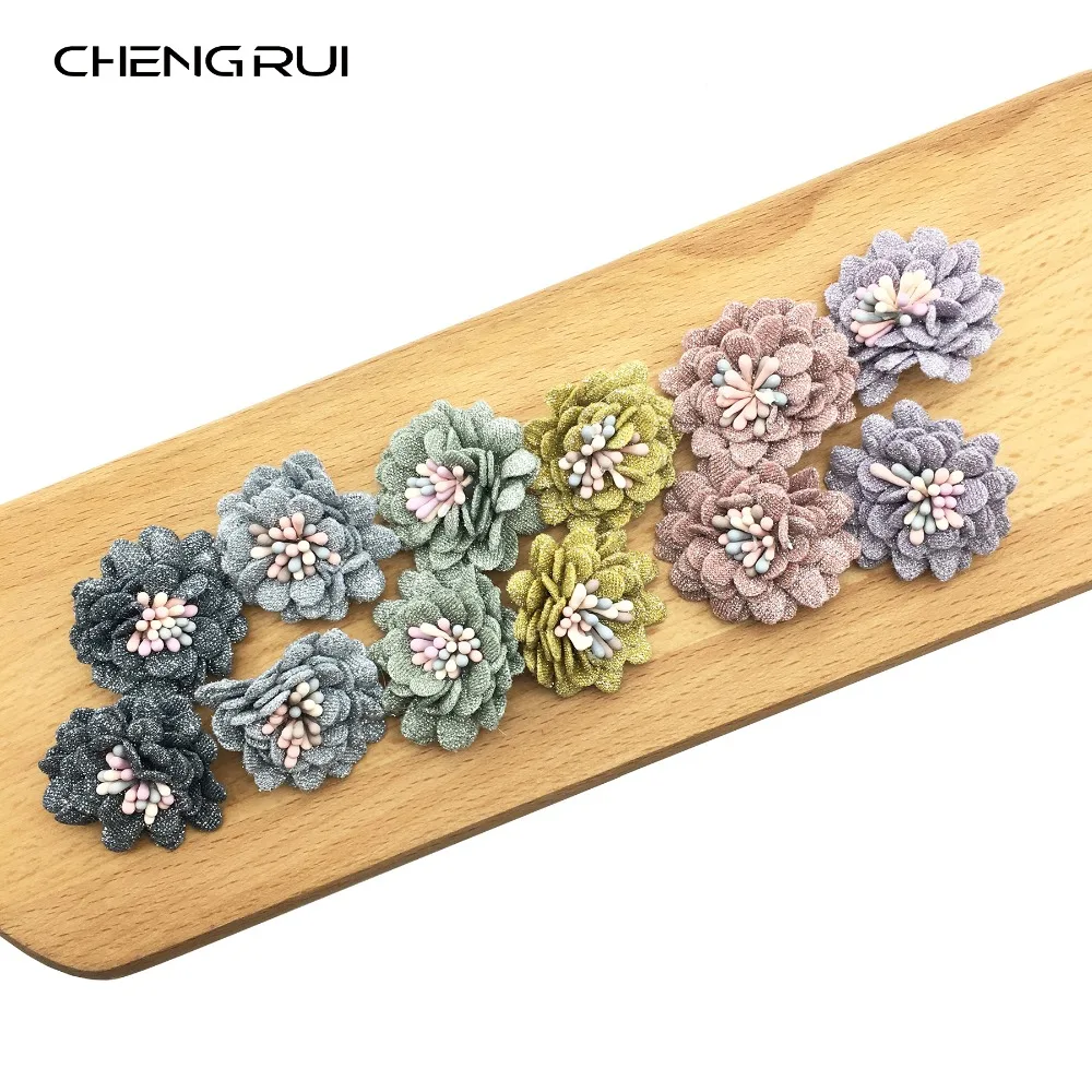 CHENGRUI f108 3 см тканевый цветок заплатки для одежды поделки материалы поделок | Принадлежности для рукоделия -32917006128