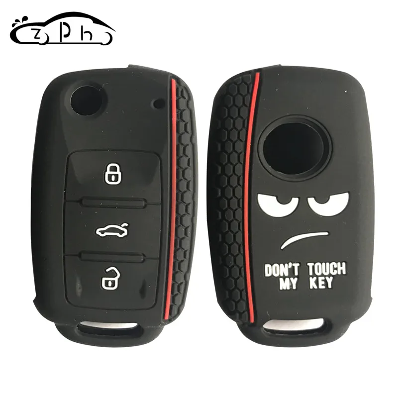 Dont Touch My Key силиконовый дистанционный колпачок для VW Caddy Golf Jetta Polo Passat Scirocco Tiguan для Skoda Octavia Seat