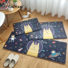 LOUTASI дверь для кота коврик для Альфа зал ванная комната KitchenHome ковры абсорбирующие Нескользящие коралловые бархатные коврики ковры полоски tapete 3 размера