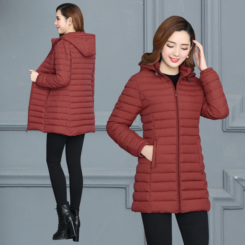 Outwear Coton Mode vert 2018 Hiver Femmes De camel Slim Veste Nouvelle Noir Parka Grande À Capuche Vêtements Chaud bourgogne Femme Taille Étudiants Yf41 wwCTqaA