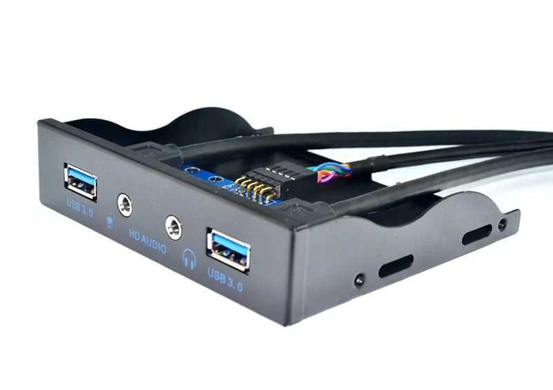 Передняя панель на 2 USB порта 3 5 дюйма с аудио кабелем|Компьютерные кабели и