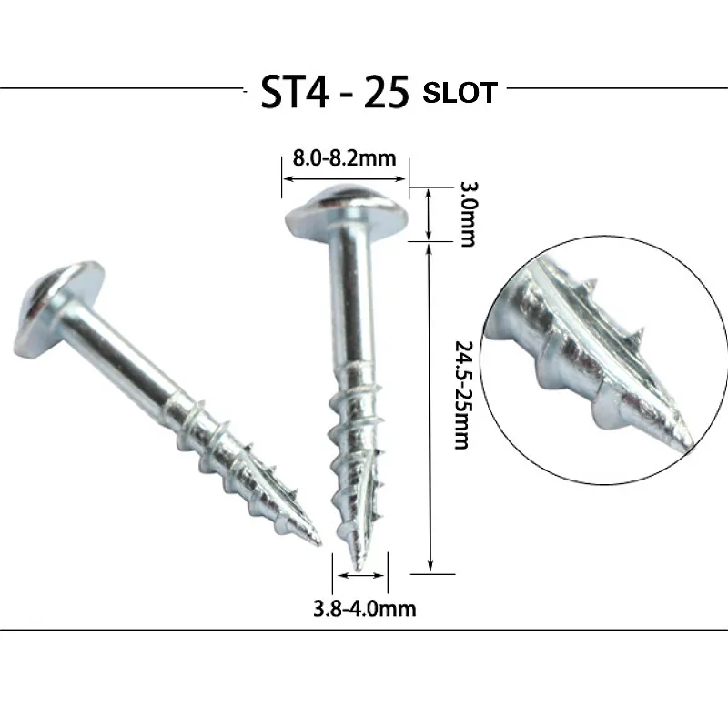 100 шт. высокопрочные саморезы для карманного отверстия джиг деревообрабатывающий инструмент ST4-20 ST4-25