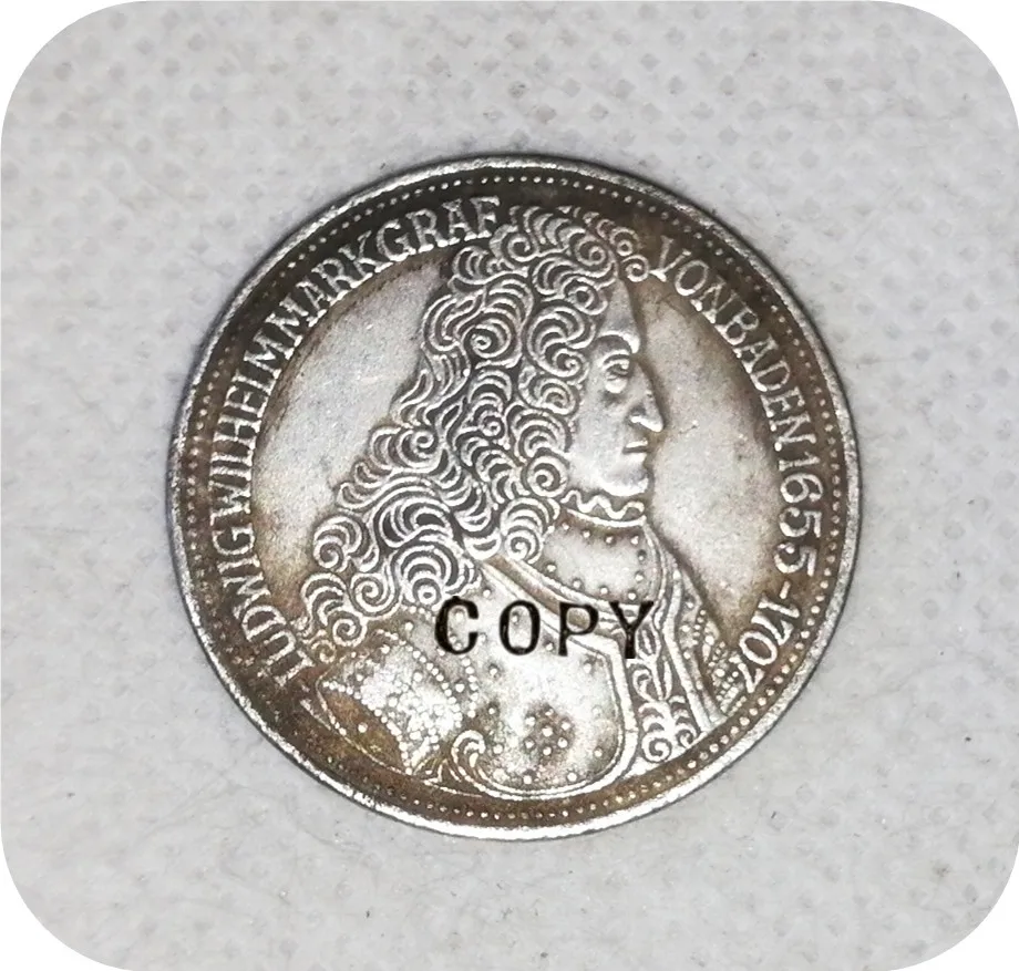 

1955 Germany - Federal Republic 5 Deutsche Mark (Markgraf von Baden) Copy coins Commemorative Coins Art Collection