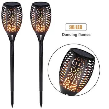 

Path Torches Dancing Flame Lighting LED night light Dusk to Dawn Flickering Torches Outdoor Waterproof lamp garden decorations