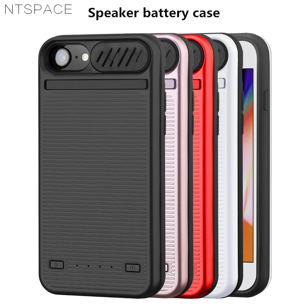 Cargador de batería de altavoz de 5800mAh para 6 6S 7 8, funda de alimentación de 8200mAh, de Banco de energía externo para iPhone 6s 7 8 de cargadores de - AliExpress