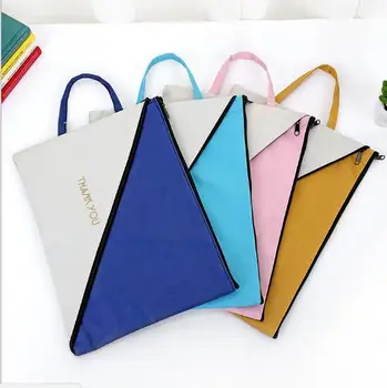 

New Pencil Bag High Capacity Pen Case Side Open Zipper Pencil Case School Stationery Make up Tool Holder note book bag