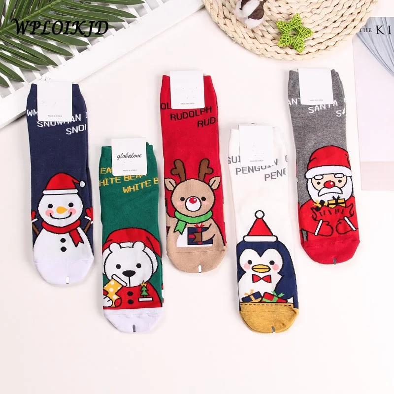 

Autumn/Winter Creative Art College Style Christmas Socks Fashion Harajuku Motion Wind "AXSM" Women Socks Funny Socks
