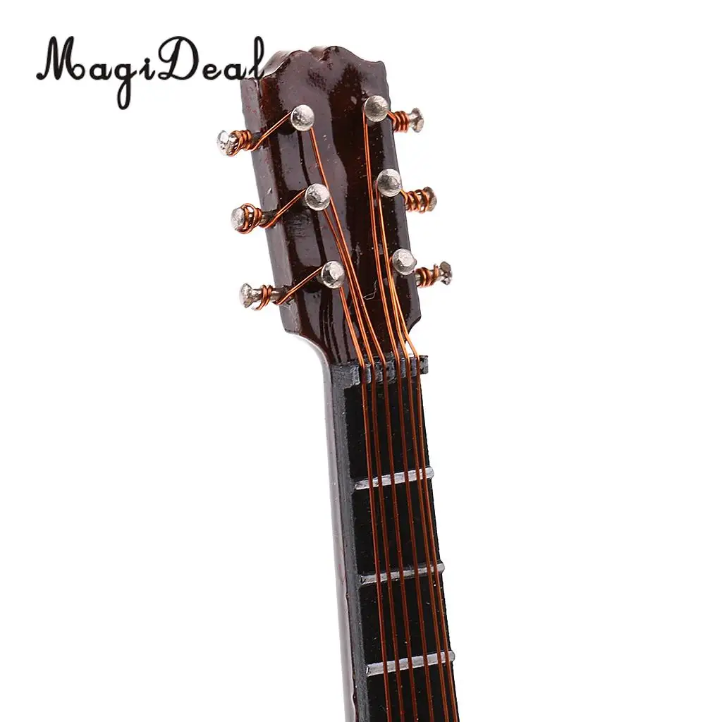 MagiDeal 1/6 Scale Handmade Classic Guitar Model Instrument for 12 Inch Action Figure Doll Toys Soldier Model DIY Accessories