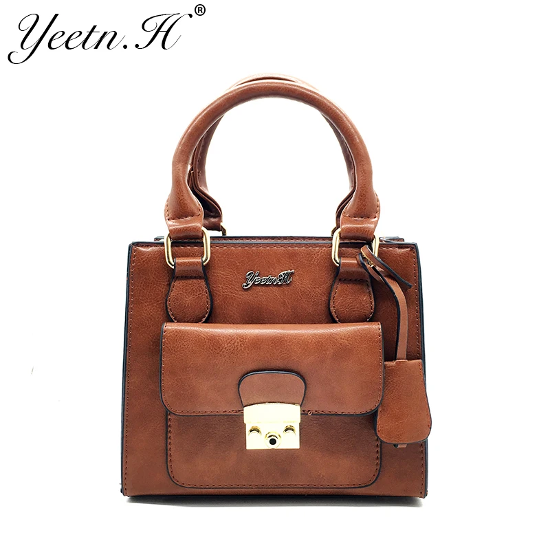 

Yeetn.H 2018 New Arrival Fashion Genuine Leather Woman Handbags Vintage Bag For Women Crossbody Bag Women Bag M7072