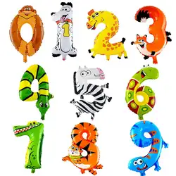 CCINEE 1 шт. животное номер фольгированные воздушные шары свадьба с днем рождения воздушные шары воздушный шар подарки для детей надувные
