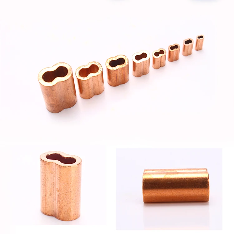 8 shape 2 hole Ferrule sleeve 1 1.5 2 2.5 3 4 5mm brass copper jacket